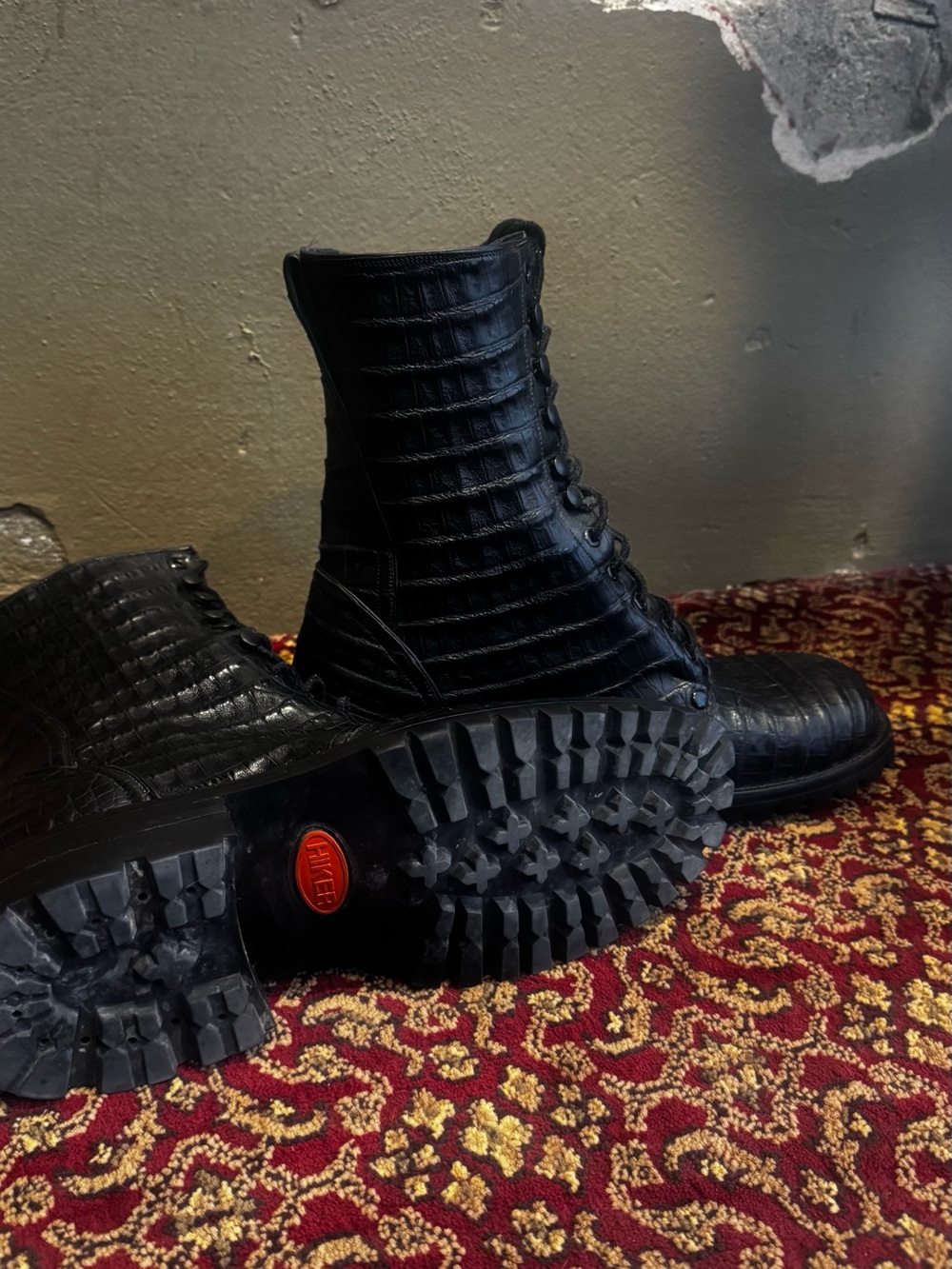 Black Cayman Combat Boots